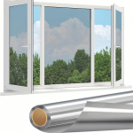 Akna privaatsuskile &uuml;hesuunaline toonitud peegli vin&uuml;&uuml;lstaatiline kleepuv isekleepuv majapidamise UV-vastane koduisolatsioon soojuskontrollklaasiliim 60*200cm h&otilde;be