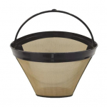 Yousheng roostevabast terasest kohvifilter kohvimasinale, korduvkasutatav teekann sisseehitatud k&auml;epidemega, BPA-vaba peene v&otilde;rguga kohvis&otilde;el, kohvimasin h&otilde;be