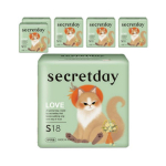 Secretday Love Tiivakestega h&uuml;gieenisidemed, V&auml;ike suurus, 18 tk pakis &times; 6 pakki