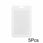 5/10 tk Kaardikate Unisex L&auml;bipaistev Kaardihoidja Universaalne T&ouml;&ouml; ID Veekindel L&auml;bipaistev Kaitse&uuml;mbris 5PCS