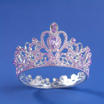 Barokkne &uuml;mmargune diadem Royal Queen King Tiaras ja kroonid Pruudi pulmakleit Krooniehted Aksessuaarid