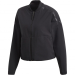 Adidas ZNE. Baseballi kraega lukuga vabaaja mugav kahepoolne jakk Naiste jakk Must CE1957 S