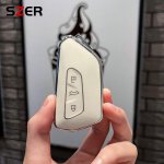 TPU autov&otilde;tme korpuse kate VW Volkswagen Golf 8 MK8 ID.3 ID.4 Cupra Skoda Octavia A8 SEAT Leon MK4 2020 2021 Formentor Tarraco jaoks valge