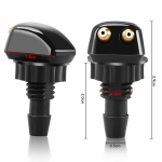 2 tk universaalne esiklaasi pesuri puhasti otsik pihusti sprinkleri veetila v&auml;ljalaskeava 2Pcs