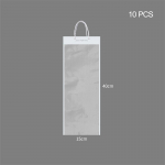 10 tk Lillede pakkimiskotid L&auml;bipaistev lillekimbu kinkekott Lillepoe kaunistus S valge