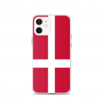 Coque - PIXELFORMA - iPhone 12 - Drapeau du Danemark - Silikoonist supp - Protection compl&egrave;te
