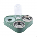 3 in 1 Automatic Pet Feeder Food Water Dish Cats Container Bowl for Kitten