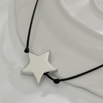 Y2K reguleeritav k&ouml;is Star Ripats Choker kaelakee Pentagrammi klavikulekett naiste ehted s&uuml;nnip&auml;evakingitus