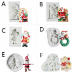 J&otilde;uluvana Fondant koogi silikoonvorm &scaron;okolaadi kaunistus koogi silikoonvorm j&otilde;uluvorm D