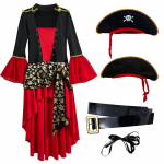 Pluss suuruses naiste piraadikost&uuml;&uuml;m - Halloweeni cosplay-riietus Euroopa ja Ameerika m&otilde;jutustega XL