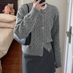 YYFS naiste mood vabaaja s&uuml;gis-talv &uuml;hev&auml;rviline tr&uuml;kitud pikkade varrukatega O-kaelusega topid naister&otilde;ivad villased kudumid kampsunid Size: One Size