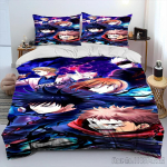 3D Jujutsu Kaisen Anime Multikas Tekikate Komplekt HD Tekikate Laste Voodipesu Komplektid Voodipesu Magamistoa Dekoor AU Double 180x210cm