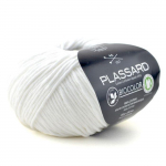 Fil d'&eacute;t&eacute; &agrave; tricoter BioColor 01 Blanc 100% coton bio