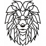 D&eacute;coration murale - Eco-Wood-Art - Lion - Bois noir - 49 x 54 cm - Puzzle 250 pi&egrave;ces must