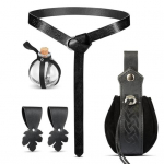 Renessansiv&ouml;&ouml; joogipudelitega Reguleeritav kunstnahast v&ouml;&ouml;&uuml;mberm&otilde;&otilde;dukott Halloween viiking