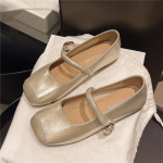 Retro pehmest nahast pehme tallaga ei v&auml;sita, madala tallaga ja madala pealispinnaga &uuml;ksikud kingad, uued Mary Jane kingad, naiste &uuml;he jala sussid 40 &scaron;ampanjav&auml;rvi