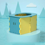 Kaasaskantav beebipoiss WC-pott Beebipott WC-pott Kokkupandav potipott &Otilde;ues reisipotid Lasteiste Lapsepott