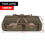 V&auml;ljas 3/4 kihti &otilde;ngeritvakott 80-130CM Veekindel Kalap&uuml;&uuml;gitarvete Kotid Karpkala/Merep&uuml;&uuml;gi &Otilde;ngeritva S&auml;ilitus Rulli S&ouml;&ouml;dakasti T&ouml;&ouml;riistakott 4 Layer 120cm