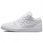Air Jordan 1 Low Triple White Quilditud Naiste Tossud DB6480-100 38