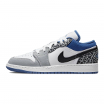 Air Jordan 1 Low SE GS True Blue Laste tossud Valge Must Tsemendihall DQ2514-140 36