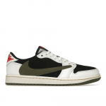Travis Scott x Air Jordan 1 Retro Low OG SP Olive Naiste tossud Roheline Purjekas &Uuml;likoolipunane DZ4137-106 35.5