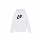 Nike Club Fleece Prinditud Pullover Huppar Meeste pealisr&otilde;ivad Valge BV2974-100 L
