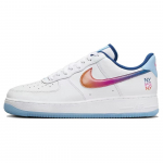 Nike Air Force 1 Low NY vs. NY 2024 Meeste tossud Valge Court-Blue Hyper-Pink HF4833-100 44