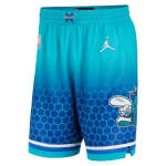 Jordan Charlotte Hornets SW F&auml;nniv&auml;ljaanne Linnaversioon Swingman Korvpallip&uuml;ksid Meeste P&uuml;ksid Akvamariinsinine DB4128-480 XL