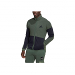 Adidas Colorblock Sherpa Fliis Mugav Soe Spordibr&auml;ndi Logo Jakk Meeste Jakid Oks&uuml;deeritud-Roheline Tindi HK4603 L