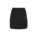 Nike Sportswear Swoosh &Uuml;hev&auml;rviline Keskmise K&otilde;rgusega 3D Logoga Taskuga Kootud Spordikasiuaalne Seelik Naiste seelikud Must CZ8907-010 XS