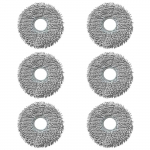 Lingette pour Roborock Qrevo/S/Pro/MaxV/Master/Plus/Curv/Edge/QR/Saros 10R/Z70 [Lot 6] Serpill&egrave;re lavable r&eacute;utilisable Phonillico&reg;