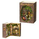 CUTEROOM Puidust DIY Nukumaja Komplekt Miniatuursete K&auml;sit&ouml;&ouml;m&auml;nguasjadega T&auml;iuslikuks Kingituseks T&uuml;drukutele ja Poistele M&ouml;&ouml;bel, Lapsed, (MINI109)