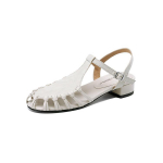 Moodsad Uued Suvised Naiste Sandaalid Ehtsad Nahast Kingad Naistele &Uuml;mar Ninaga Paksude Kontsadega Kingad Elegantne Varbaid Kattev Slingback &Otilde;&otilde;nsad Sandaalid 34 beež