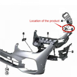 Eesmine vasak alumine p&otilde;rkeraua kinnitus 51117421853 BMW X5 2019-2024 jaoks