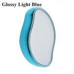 Bleu clair - Gomme &Agrave; &Eacute;piler En Cristal, Outil D'&eacute;pilation Sans Douleur, Facile &Agrave; Nettoyer, R&eacute;utilisable, Beau sinine