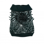 Koera kampsun Kassi lemmikloomariided Koera fliisist dressipluus Kutsika riided Halloweeni kost&uuml;&uuml;mid &Auml;mblik Must XL must