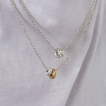 Melliv Kahekordne Harmoonia Kaelakee_mvn55 Combi (14K gold plating + silver)