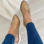 Kingad Naised Disainer Suur Suurus Terava Ninaga Madalad Sandaalid S&uuml;gis 2024 Uus Pehmed Madalad Kingad Mokassiinid Spordikleit Mujer Zapatos 35 kuld