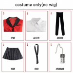 Yumeko Jabami Cosplay Kost&uuml;&uuml;m Koolivormid Jabami Yumeko Komplekt Sukadega T&uuml;druk Jk Koolivorm Comic Coni jaoks S