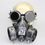 Steampunk Gas Mask Goggles Cosplay Props Gothic Anti-Fog Haze Mees and Women Mask h&otilde;be