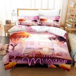 3D prindiga anime voodipesukomplektid Kawaii Sasaki To Miyano voodipesukomplekt &uuml;hekohaline Twin t&auml;iskasvanu t&auml;iskasvanu Queen King Size voodikomplekt t&auml;iskasvanud laste magamistuba EU single(135x200cm)