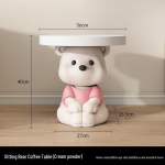 Kreemitooniline Karu k&otilde;rval laud: Armas p&otilde;randakaunistus ja &ouml;&ouml;kapi hoiustaja elutoa v&otilde;i magamistoa sisustuseks. T&auml;iuslik kingitus!