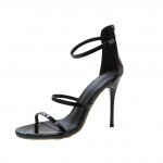 Moodsad Naiste H&otilde;bedased Avatud Varbaga Lukuga K&otilde;rge Kontsaga Kingad 2025 Suvi Uus Mood Pulmakleit Bankett V&auml;ljas Suur Suurus Naiste Kingad 34 must