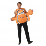 Meeste Finding Dory Nemo Halloweeni kost&uuml;&uuml;m T&auml;iskasvanute naljakas klounkala riietus One Size oranž