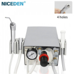 Hambaravi kaasaskantav turbiini&uuml;ksus t&ouml;&ouml;tab &otilde;hukompressoriga 3-suunaline s&uuml;stal 2/4 auku Hammaste valgendamine Hambaraviseadmed 4 hoels