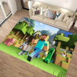 Stiilne 3D M-C Pikselkunsti Vaip Elutuba Magamistuba Vaip Lihtsalt Puhastatav Vaip Vastupidav Mugav Diivani Tooli Kodu Dekoor 80x120cm