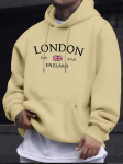 Londoni Moetr&uuml;kiga Hupparid Meestele Vabaaja S&uuml;gis Talv vabaaja dressipluus K&auml;ngurutasku Pikkade varrukatega S&uuml;gis/Talv lihtne S