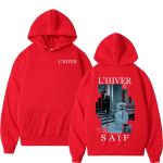 R&auml;ppar L'HIVER Saif Album 2025 Hupparid Meeste Hip Hop Fliisist Pullover Dressipluus Retro Pikkade Varrukatega &Uuml;legabariidiline Huppari Streetwear S