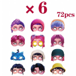 12 tk Kpopi deemonik&uuml;ttide mask S&uuml;nnip&auml;evapeo Cosplay peo Fotograafia rekvisiidid Kaunistused T&uuml;drukud Poisid Halloweeni peo kingitused A
