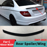 Exterior Part Rear Sport Spoiler Wing Styling Facelift For Mercedes Benz W204 C class 4 Door 2007-2014 C180 C200 C220 C260 Glossy Black